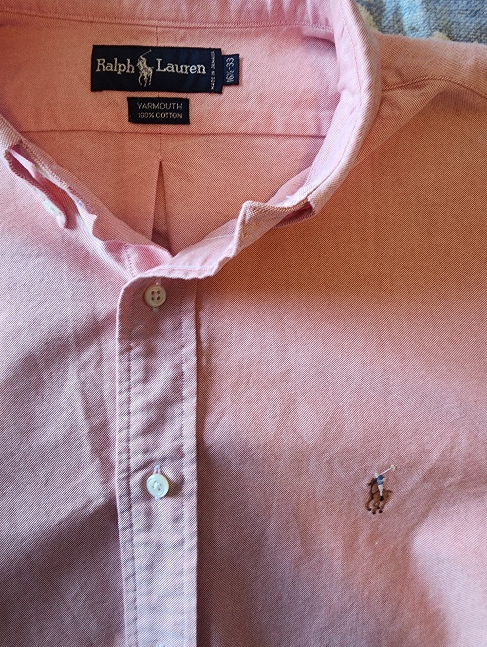 🐎Polo by Ralph Lauren Men's Button-Down YARMOUTH 100% Cotton. Y2K Preppycore⛳️ - Picture 12 of 12
